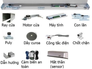 Tổng hợp các phụ kiện cửa cuốn