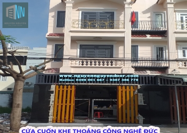 CÔNG TRÌNH CỬA CUỐN KHE THOÁNG CÔNG NGHỆ ĐỨC TẠI BÌNH CHÁNH, TP HCM