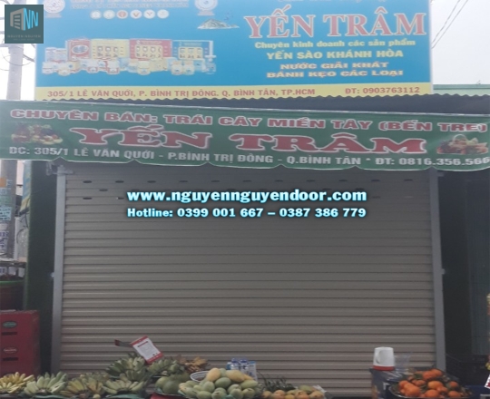 CỬA CUỐN TẤM LIỀN ĐẨY TAY CÔNG NGHỆ ÚC TẠI LÊ VĂN QUỚI, BÌNH TÂN