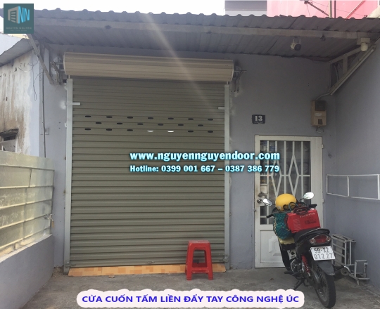 CỬA CUỐN TẤM LIỀN ĐẨY TAY CÔNG NGHỆ ÚC TẠI BÌNH THỌ, THỦ ĐỨC