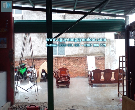 CÔNG TRÌNH CỬA CUỐN ĐẨY TA LÁ ÚC NHÀ ANH CƯỜNG - VÕ VĂN NGÂN, THỦ ĐỨC