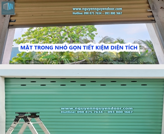 CÔNG TRÌNH CỬA CUỐN LÁ ÚC ĐẨY TAY, SIÊU NHẸ ĐƯỜNG SỐ 4, THỦ ĐỨC