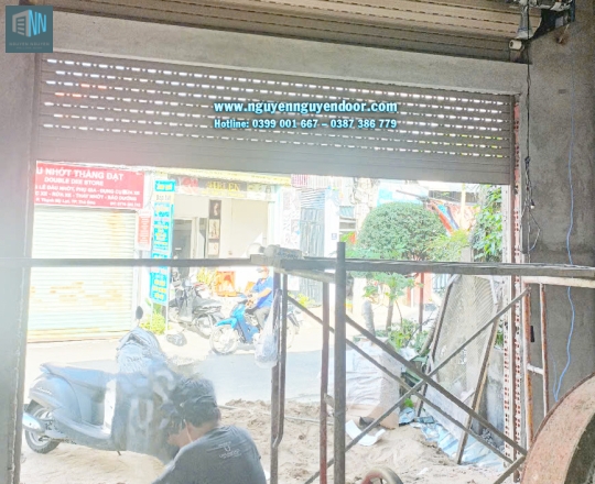 CỬA CUỐN KHE THOÁNG CÔNG NGHỆ ĐỨC CÔNG TRÌNH TẠI QUẬN 2