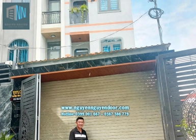 CỬA CUỐN CÔNG NGHỆ ĐỨC CHẾ ĐỘ KHE THOÁNG TẠI BÌNH CHIỀU