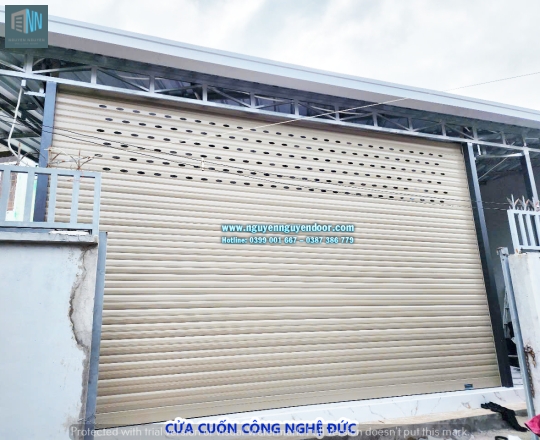 CỬA CUỐN LÁ BÍT CÔNG NGHỆ ĐỨC TẠI TRẦN HƯNG ĐẠO THỦ ĐỨC