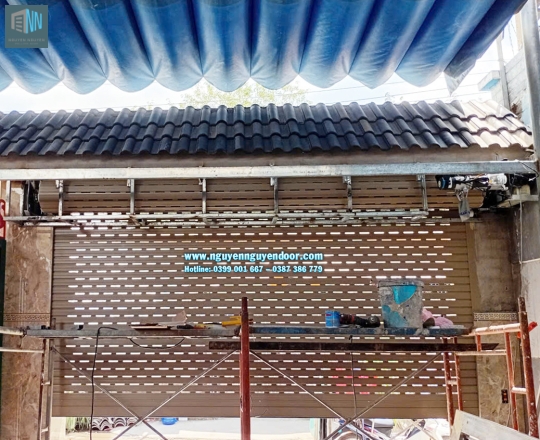 CỬA CUỐN KHE THOÁNG CÔNG NGHỆ ĐỨC TẠI NGÃ TƯ HÒA LÂN 