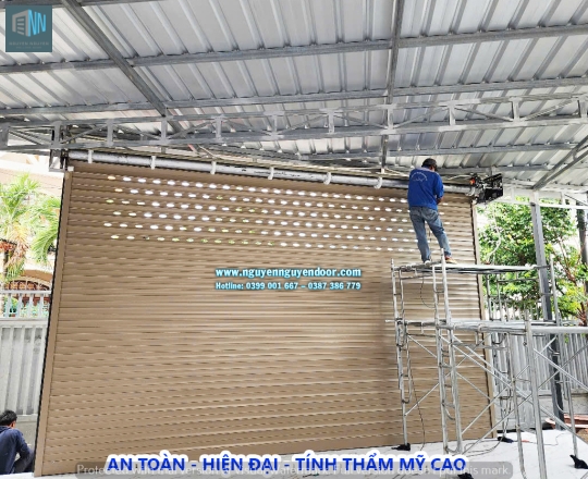 CỬA CUỐN LÁ BÍT CÔNG NGHỆ ĐỨC TẠI TRẦN HƯNG ĐẠO THỦ ĐỨC