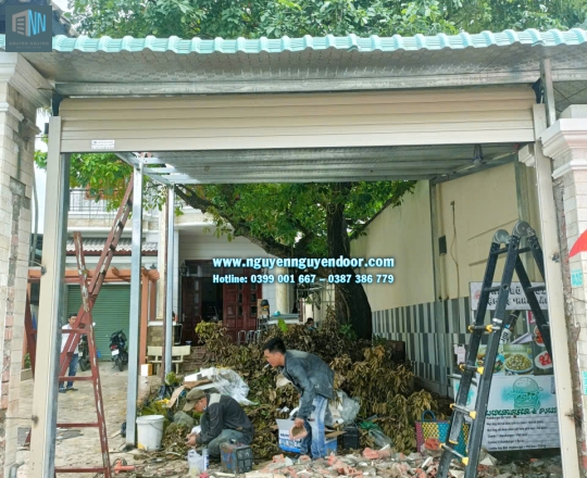 CỬA CUỐN LÁ BÍT CÔNG NGHỆ ĐỨC TẠI BẾ VĂN ĐÀN THỦ ĐỨC