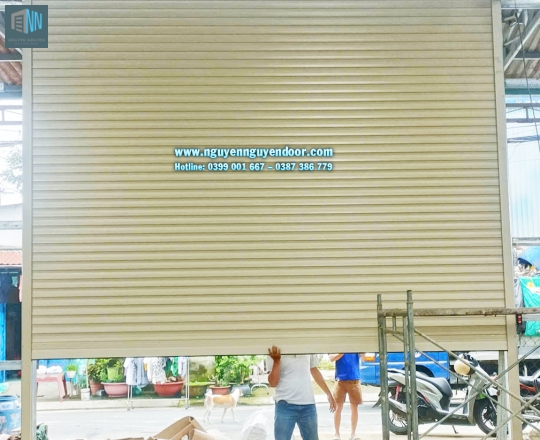 CỬA CUỐN CÔNG NGHỆ ĐỨC CHẾ ĐỘ LÁ BÍT TẠI LÊ THỊ HOA THỦ ĐỨC