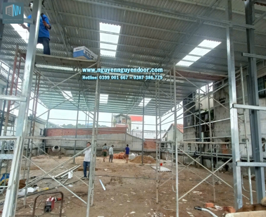 CỬA CUỐN CÔNG NGHỆ ĐỨC CHẾ ĐỘ LÁ BÍT TẠI LÊ THỊ HOA THỦ ĐỨC