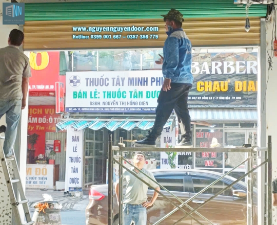 CỬA CUỐN ĐÀI LOAN SỬ DỤNG MOTOR TẠI BÌNH HÒA BÌNH DƯƠNG