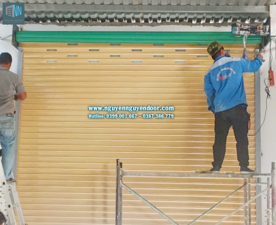 CỬA CUỐN ĐÀI LOAN SỬ DỤNG MOTOR TẠI BÌNH HÒA BÌNH DƯƠNG