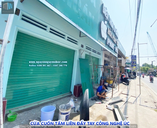 CỬA CUỐN TẤM LIỀN CÔNG NGHỆ ÚC TẠI 570 TÔ NGỌC VÂN THỦ ĐỨC