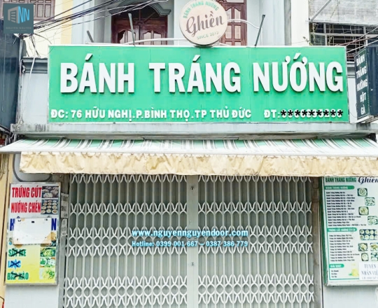 CỬA KÉO CÔNG NGHỆ ĐỨC TẠI 76 HỮU NGHỊ BÌNH THỌ THỦ ĐỨC